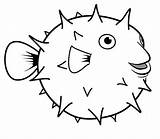 Puffer Globefish Kidsplaycolor sketch template