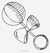 Rattle Pacifier Chocalho sketch template