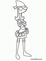 Ferb Phineas Candace Flynn Infantiles sketch template
