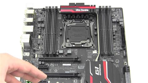 gigabyte  gaming p motherboard unboxing overview youtube