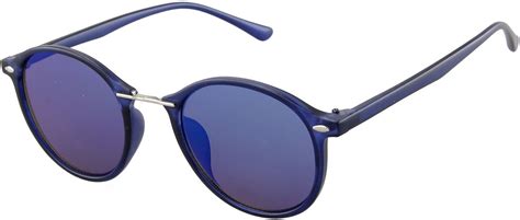 bolcom zonnebril met blauw montuur en blauwe glazen