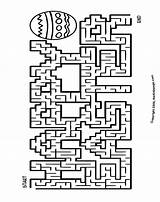 Coloring Easter Maze Pages Happy Printable Kids Sheets Colouring Print Color Mazes Clip Cliparts Egg Printables Clipart Christmas School Adults sketch template