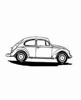Beetle Drawing Side Cabriolet Bus Tocolor sketch template
