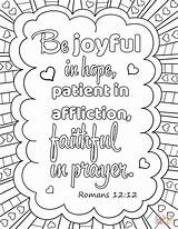 Hope Joyful Faithful Lords Serenity Affliction Lds Sheet Praying Supercoloring Scriptures sketch template