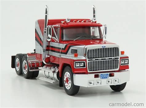 ixo models tr scale  ford usa ltl  tractor truck  assi  red black silver