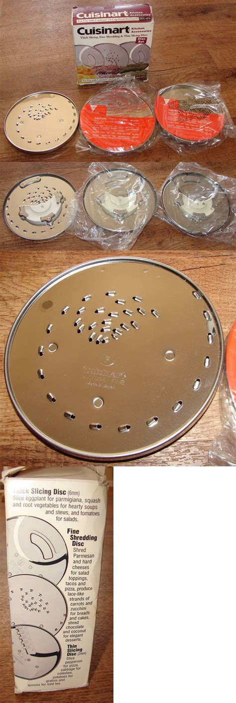 food processors  cuisinart  cup food processor disc set dlc  thick  thin slicing