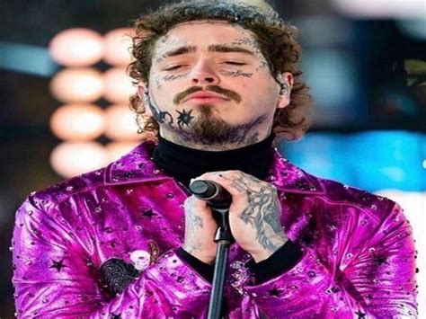 post malone performs at new year s rockin eve flaunts