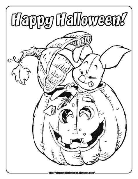 disney coloring pages  sheets  kids pooh  friends halloween