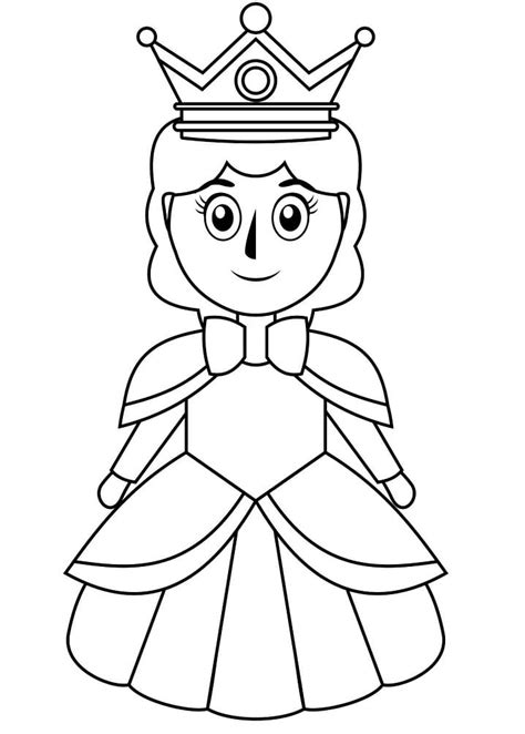 queen coloring page