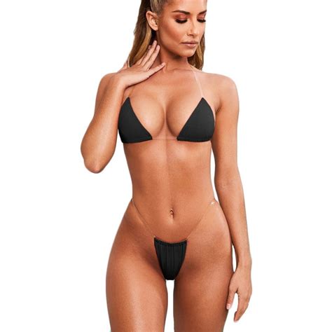 Sexy Swimwear 2020 Women Micro Bikini Thong Brazilian Bikinis Set G