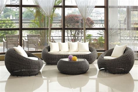 china jardín patio muebles exteriores sofá junco bz r010 comprar