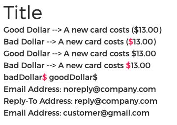 regex javascript find  unescaped dollar signs  template
