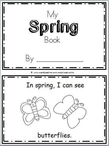 printable kindergarten books kindergarten