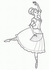 Coloring Dancing Kids Barbie Princesses Popular sketch template