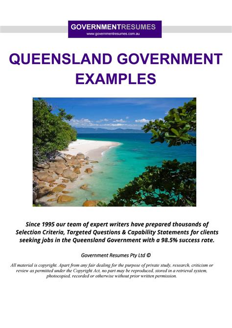 qld government examples   resume issuu