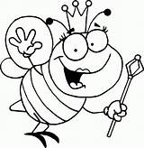 Bee Bumble Coloring Kids Pages Printable Activity sketch template
