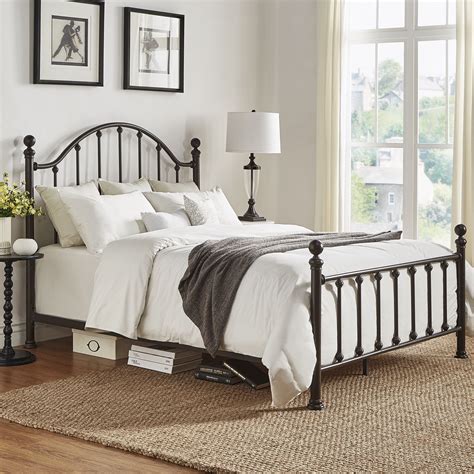barnes dark bronze victorian metal bed  inspire  classic master bedroom makeover retro