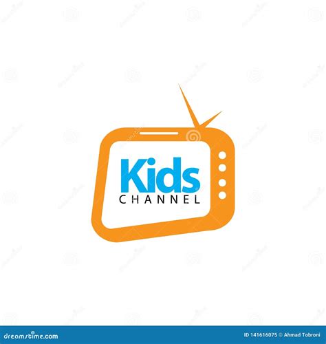 kids channel logo vector template design illustration stock