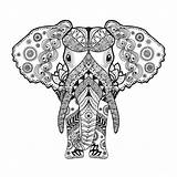 Elefante Mandalas Coloring Antistress Boyama Zentangle Elefantes Palomita Olifant Stiliserade Elefanten Dibujos Zor Hayvan Tablo Gestileerde Kanvas Elefant Paisley Farahzahidah11 sketch template