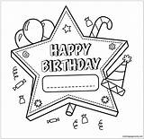Birthday Pages Decorations Coloring Color Online sketch template