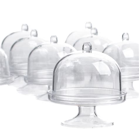 miniature acrylic oval cloches bridal shower party special occasions