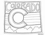 Coloring Colorado Pages States United Doodle Alley Pennsylvania Dutch Sheets Flag Classroom Hex Signs Color Printable Usa Rockies Doodles Adult sketch template