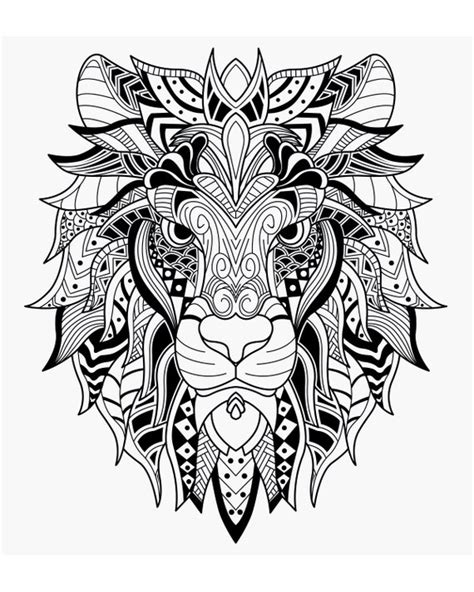animal zentangle adult coloring pages printable digital etsy