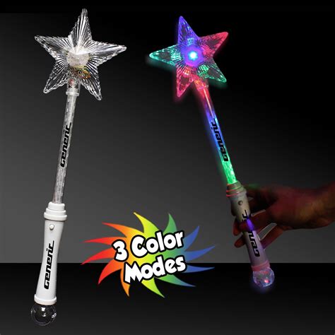 multi color star wand   light  novelties