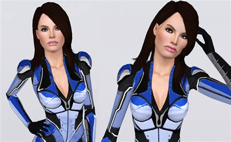 mod the sims ashley williams from mass effect games