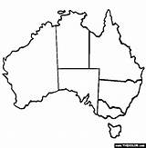 Australia Map Coloring Pages Kids Outline Continents Drawing Blank States Continent Color Clipart Draw Australian Its Thecolor Japan Sketch Usa sketch template