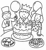 Coloring Birthday Pages Kleurplaten Feest Animated Kleurplaat School Gif Coloriage Verjaardag Card Voor Family Coloringpages1001 Kiezen Bord Cakes Cake sketch template