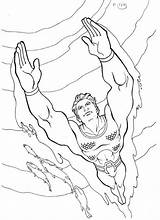 Aquaman Coloring Pages Dc Lego Colouring Superhero Posted Getdrawings Choose Board sketch template