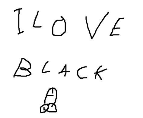 i love black cock desenho de neigaa gartic