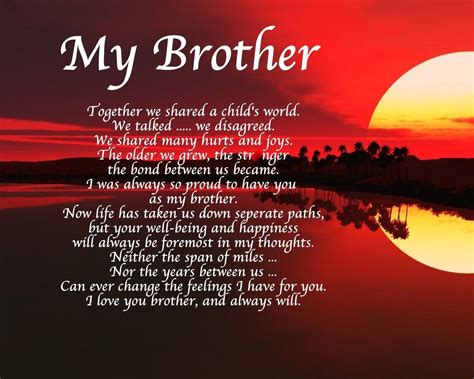 Happy Birthday Little Brother Poems From Sister Brother Vgr