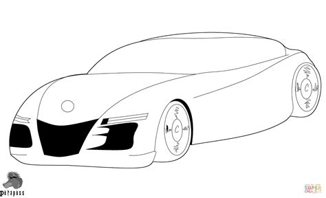 super car coloring page  printable coloring pages