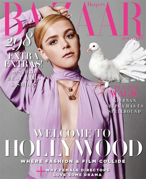 kiernan shipka by yu tsai for harper s bazaar singapore