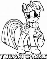 Sparkle Twilight Coloring Pony Little Mlp sketch template