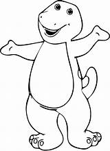 Barney Coloring Pages Birthday Popular sketch template