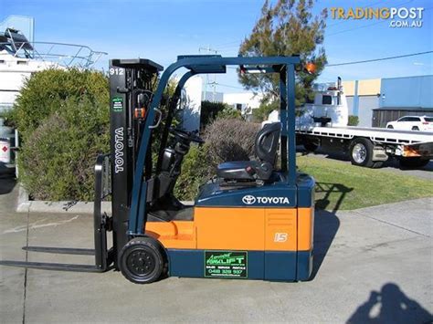 toyota fbe battery electric forklift  container mast