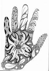 Zentangle sketch template