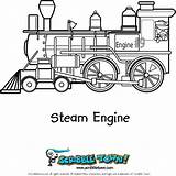 Steam Engine Coloring Pages Template sketch template