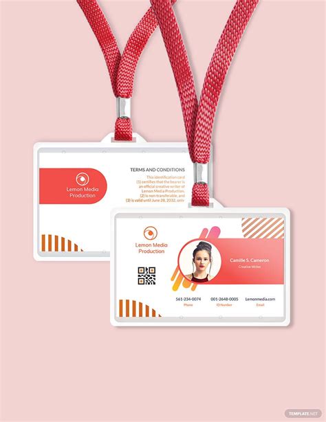 Employee Id Card Word Templates Design Free Download