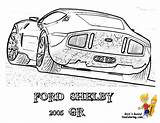 Coloring Mustang Ford Cars Shelby 2004 Muscle Car Template Cobra Popular Pages Agera Yescoloring sketch template