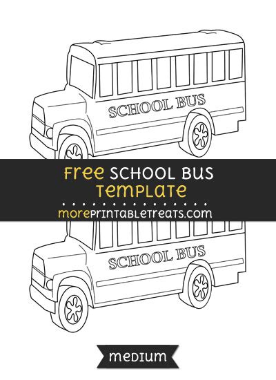 school bus template medium