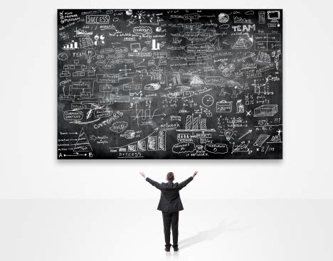 businessman    blackboard stock photo  image