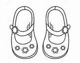 Zapato Scarpe Bows Muñeca Blank sketch template