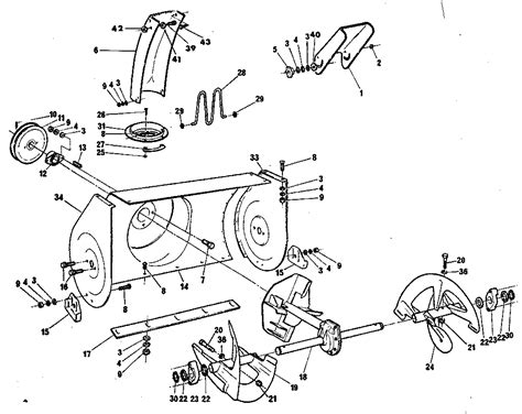 snowblower parts diagram heat exchanger spare parts