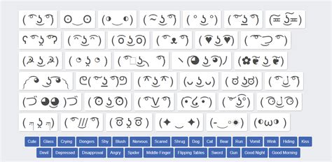 lenny face copy emoji texts typed emojis kawaii faces