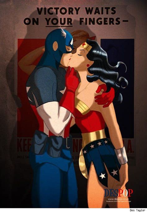 captain america and wonder woman by des taylor i would