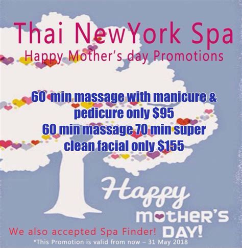 affordable thai  york spa  queens mother day specialtell